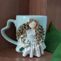 ماگ عروسکی|صنایع دستی و سایر لوازم تزئینی|مشهد, مصلی (کارمندان اول)|دیوار