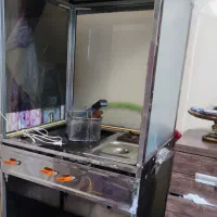 فرساندویچی ومیزکار تمام استیل فست فودی