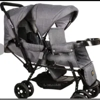 کالسکه ۲ قلو پشت سر همی نو اصلا استفاده نشده