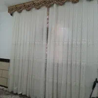 پرده تور وهمراه کتیبه|پرده، رانر، رومیزی|کارون, |دیوار