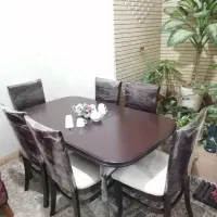 میز ناهارخوری ۶نفره تمام چوب راش ترک نونونو|میز و صندلی غذاخوری|شیراز, لشکری‎|دیوار
