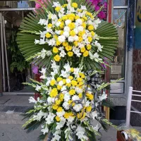 تاج گل ترحیم|گل و گیاه طبیعی|اردبیل, |دیوار