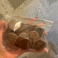 شکلات. سکه ای.