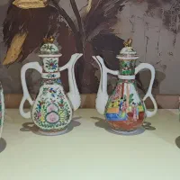 گلدان و گلاب پاش چینی گل مرغی