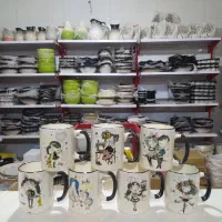 ماگ لیوان لعاب رنگی بچه سیسمونی شیرخوری