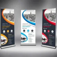 چاپ رول اپ ایستاده عمودی|خدمات رایانه‌ای و موبایل|مشهد, ده دی|دیوار