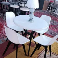 میز و صندلی 4 نفره باغی و کافه ای پایه مشکی|میز و صندلی غذاخوری|شیراز, وزیرآباد|دیوار