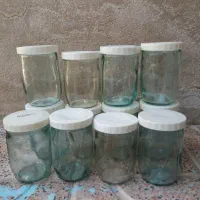 مقداری شیشه ترشی ومربا|ظروف نگهدارنده، پلاستیکی، یک‌بارمصرف|تبریز, |دیوار