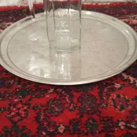 سینی استیل قدیمی|ظروف سرو و پذیرایی|قم, علی آباد سعدگان|دیوار