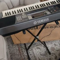 ارگ یاماها psr 640 با کارتن پایه کیف اداپتور