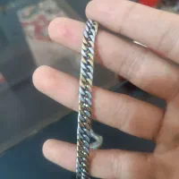 زنجیر کارتیر نقره ای طلایی|بدلیجات|قوچان, |دیوار