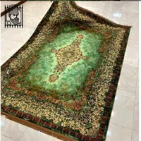 فرش کلکسیون رنگ سبز و لاکی ۱۵۰۰ شانه تراکم ۴۵۰۰