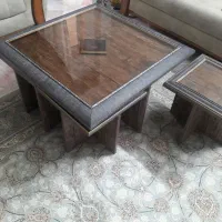 میز پذیرایی با ۴ تا میز عسلی