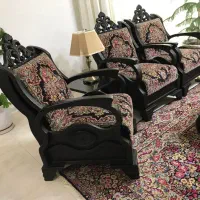 مبل ۶نفره قالی دستبافت|مبلمان خانگی و میز عسلی|کرمان, |دیوار