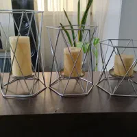 شمعدانی استیل کنار سالنی