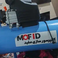 پمپ باد ۱۰۰ لیتری و گیره رومیزی