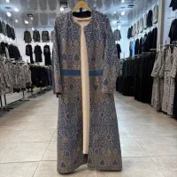 مانتو مجلسی بلند حریر مدل قلبی