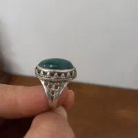انگشترنقره عقیق سبز
