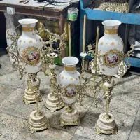 گلدون کنار سالنی چینی برنزی