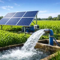 پنل خورشیدی / پمپ چاه ابیاری کشاورزی