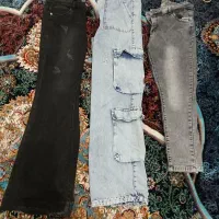 شلوار های لی و پارچه ای در حد نو