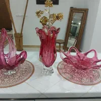 ظروف کریستال گلدان و میوه خوری و شیرینی خوری