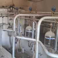 شیر دوش صنعتی۴ واحدی و شیر سرد کن ۵۰۰ لیتری