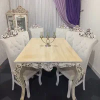 میز ناهارخوری ۶ نفره تمام چوب راش