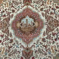 (فرش فرزین)۹متری نقشه نامی ۵۵رج، چله ابریشم،درحدنو|فرش|تبریز, |دیوار