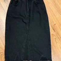 دامن جین اورجینال زاپ دارنونو