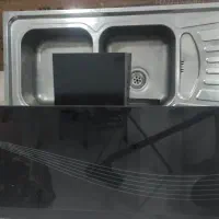 فروش سینک دوقلو و هود مشکی