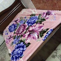 تخت خواب دو نفره به همراه تشک و چوب زیر تشک