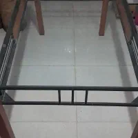 میز ناهار خوری شیشه ای ۶ نفره