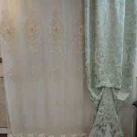 دو پانل پرده ترک سه لایه بسیار شیک رنگ خاص|پرده، رانر، رومیزی|اصفهان, شهریار|دیوار