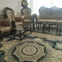 مبل مبلمان و میز نهار خوری وآینه