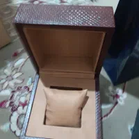 جعبه ساعت تک خونه چرم پوست ماری