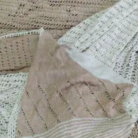 روتختی و پتوی تک نفره بافتنی با کاموا|رختخواب، بالش، پتو|تبریز, |دیوار