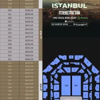 ۲ عدد بلیط کنسرت معین