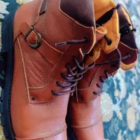 کفش نیم بوت چرم طبیعی اصل