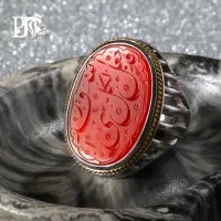 شاهکاری از ((عهد قاجاریه ))  عقیق سرخ ناب یمانی