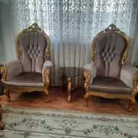مبلمان استیل ۹ نفره به همراه میز جلو مبلی و ۴ عسلی