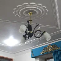 دو عدد لوستر سه شاخه