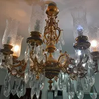 لوستر برنجی آبکاری طلا پارسا لوسر|لوستر و چراغ آویز|ماهدشت, |دیوار