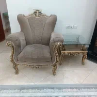 مبل استیل  شل 9نفره با یک میز بزرگ و دو عسلی