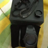 ساعت دست بند گردن بند انگشتر عینک یک ست خفن