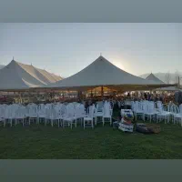 اجاره چادر اسپیس خیمه ای برزنت سایبان چتر پایه بغل