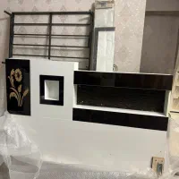 ست تخت کودک و نوجوان تخت دونفره با پاتختی|تخت و سرویس خواب|خاوران, |دیوار