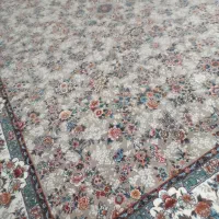 ۴تخته فرش۱۲گل ریزرنگ فیلی ۱۰رنگ