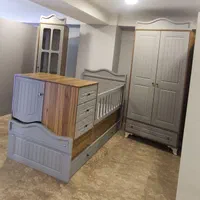 سرویس خواب کودک با تخت نوزاد نوجوان مدل آهو