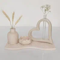 ست پذیرایی و دکوریجات سنگی و شمع